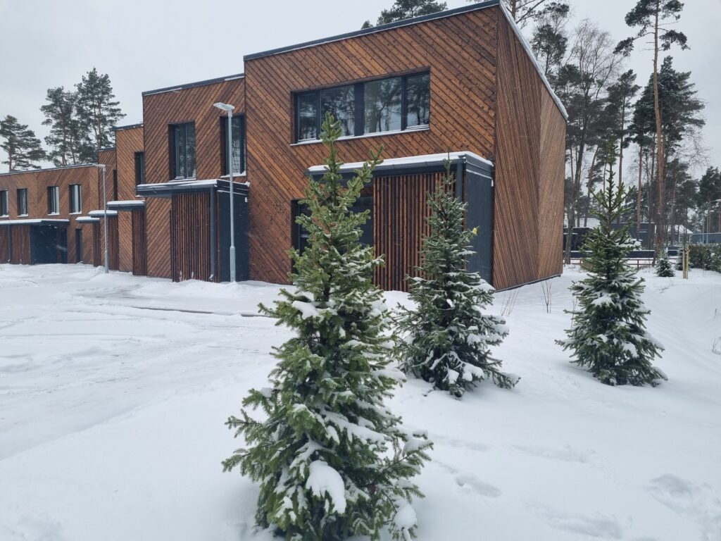 Põletatud puit fassaad